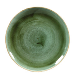 Assiettes rondes Churchill Stonecast Samphire Green 217mm (Lot de 12)