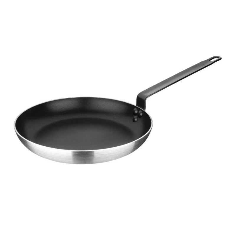 Poêle aluminium antiadhésive téflon avec manche noir Nisbets Essentials 28 cm