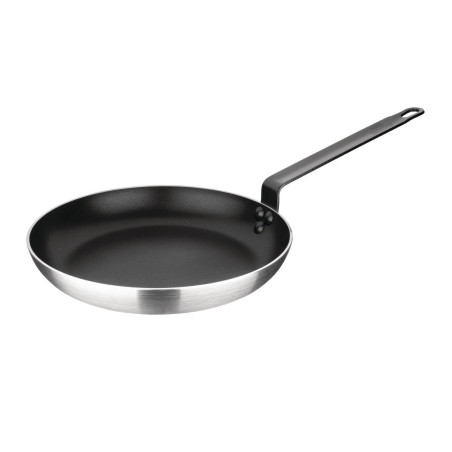 Poêle aluminium antiadhésive téflon avec manche noir Nisbets Essentials 28 cm