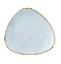 Assiettes triangulaires Churchill Stonecast Duck Egg Blue 315mm (Lot de 6)