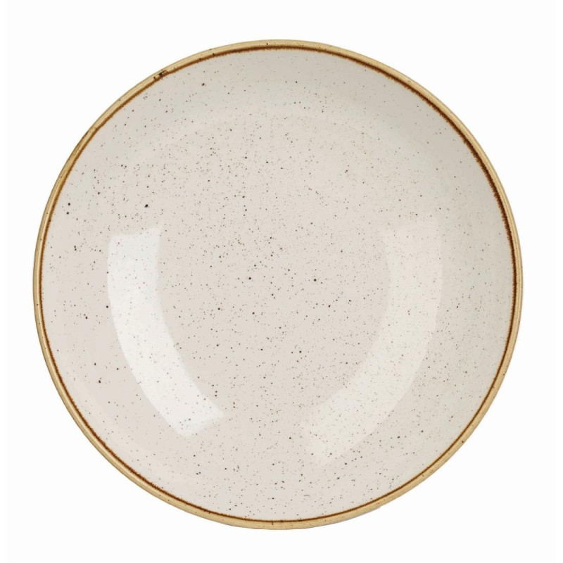 Assiettes coupes rondes Churchill Stonecast Barley White 220mm (Lot de 12)