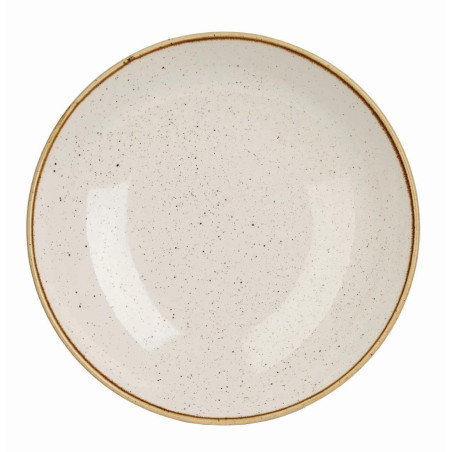 Assiettes coupes rondes Churchill Stonecast Barley White 220mm (Lot de 12)