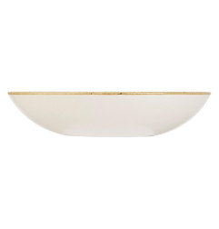 Assiettes coupes rondes Churchill Stonecast Barley White 220mm (Lot de 12)