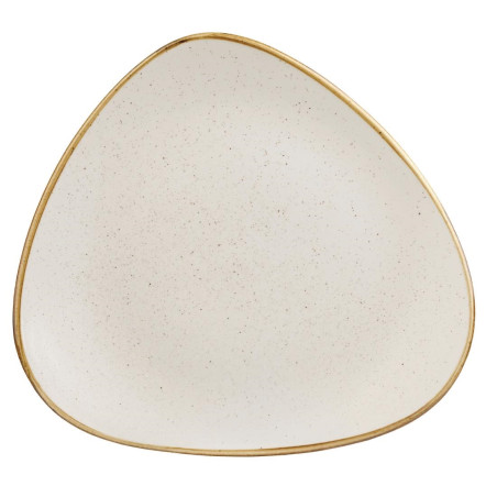 Assiettes triangulaires Churchill Stonecast Barley White 305mm (Lot de 6)