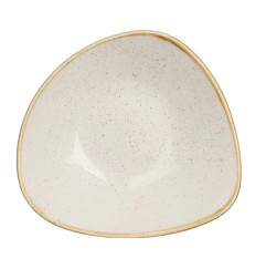 Bols triangulaires Churchill Stonecast Barley White 228mm (Lot de 12)