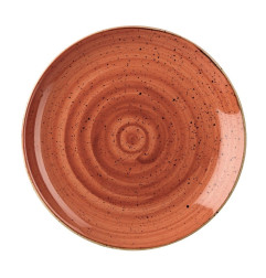 Assiettes rondes Churchill Stonecast Spiced Orange 260mm (Lot de 12)