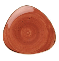 Assiettes triangulaires Churchill Stonecast Spiced Orange 315mm (Lot de 6)