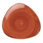 Assiettes triangulaires Churchill Stonecast Spiced Orange 315mm (Lot de 6)