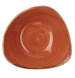 Bols triangulaires Churchill Stonecast Spiced Orange 200mm (Lot de 12)