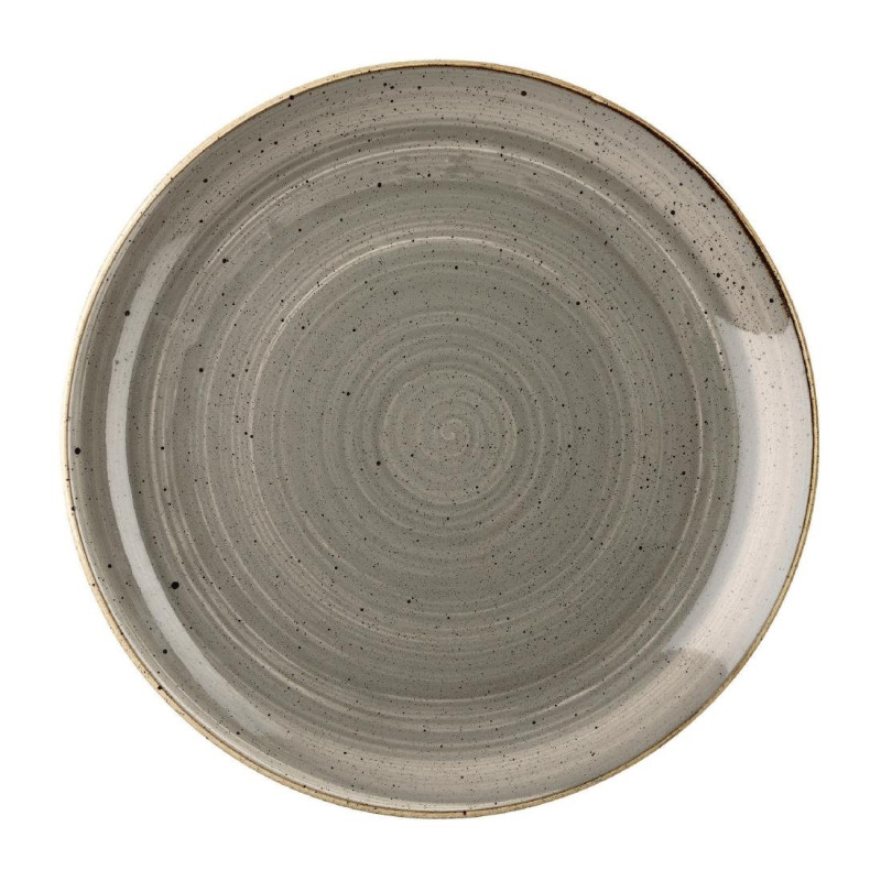 Assiettes rondes Churchill Stonecast Peppercorn Grey 165mm (Lot de 12)
