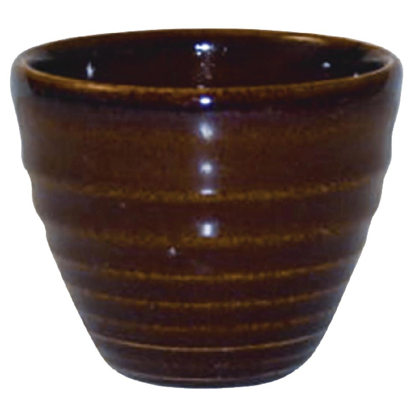 Pots à sauce Churchill Bit on the Side Brown 114ml (Lot de 12)