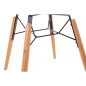 Chaise moulée PP avec structure métallique Arlo Bolero blanche (lot de 2)