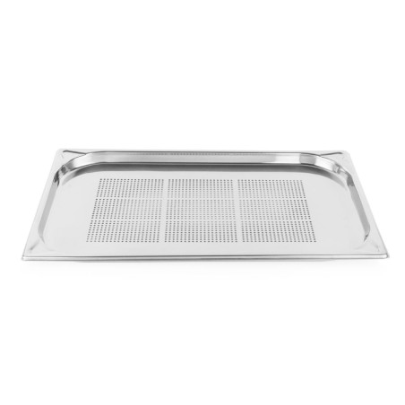 Bac inox perforé robuste Vogue GN 1/1 20mm