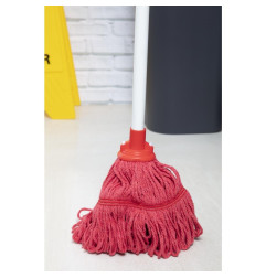 Tête de balai serpillière Jantex Bio Fresh rouge