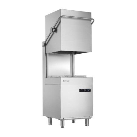 Lave-vaisselle numérique à capot Buffalo avec pompe de vidange 9,7 kW triphasé