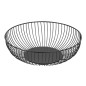 Panier de présentation rond métallique Olympia noir 285x85mm