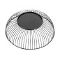 Panier de présentation rond métallique Olympia noir 285x85mm