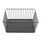 Panier de présentation carré métallique Olympia noir 280x280x100mm