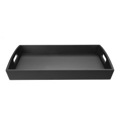 Grand plateau de service Olympia en bambou noir 510x350mm