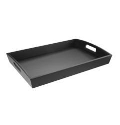 Grand plateau de service Olympia en bambou noir 510x350mm