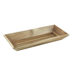 Plateau rectangulaire en acacia Olympia 380x180mm