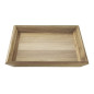Plateau rectangulaire en acacia Olympia 380x355mm