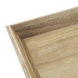 Plateau rectangulaire en acacia Olympia 380x355mm