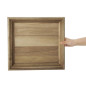 Plateau rectangulaire en acacia Olympia 380x355mm