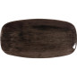 Assiettes oblongues Churchill Stonecast Patina Black 298mm (Lot de 12)