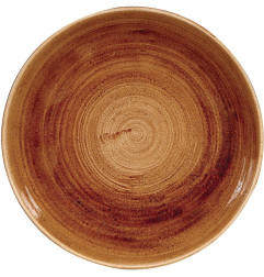 Assiettes coupes rondes Churchill Stonecast Patina Vintage Copper 248mm (Lot de 12)