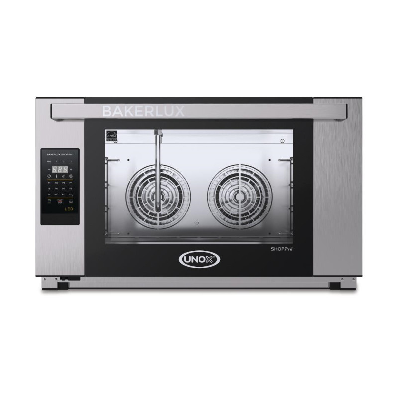 Four à convection avec humidificateur Unox Bakerlux SHOP Pro Rossella Led 4 plaques 600 x 400mm