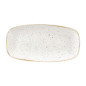 Assiettes oblongues Churchill Stonecast Barley White 153 x 298mm (Lot de 12)