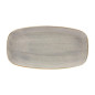 Assiettes oblongues Churchill Stonecast Peppercorn Grey 127 x 269mm (Lot de 12)