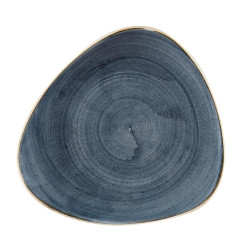 Assiettes triangulaires Churchill Stonecast Blueberry 229mm (Lot de 12)
