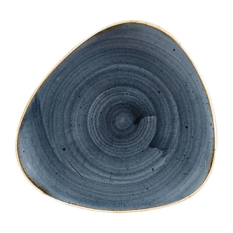 Assiettes triangulaires Churchill Stonecast Blueberry 192mm (Lot de 12)