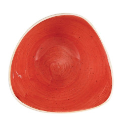 Bols triangulaires Churchill Stonecast Berry Red 185mm (Lot de 12)