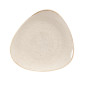 Assiettes triangulaires Churchill Stonecast Nutmeg Cream 265mm (Lot de 12)