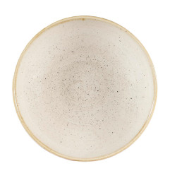 Assiettes coupes rondes Churchill Stonecast Nutmeg Cream 182mm (Lot de 12)