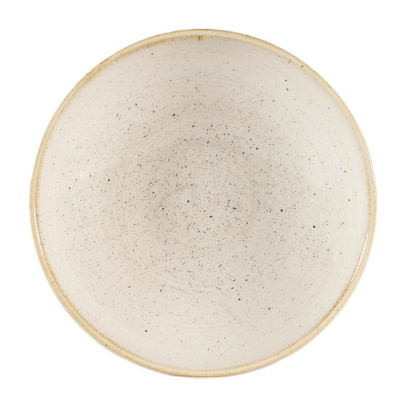 Assiettes coupes rondes Churchill Stonecast Nutmeg Cream 182mm (Lot de 12)