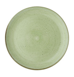 Assiettes avec rebord Churchill Stonecast Sage Green 288mm (Lot de 12)