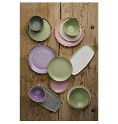 Assiettes avec rebord Churchill Stonecast Sage Green 165mm (Lot de 12)