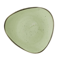 Assiettes triangulaires Churchill Stonecast Sage Green 229mm (Lot de 12)