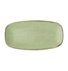 Assiettes oblongues Churchill Stonecast Sage Green 298mm (Lot de 12)