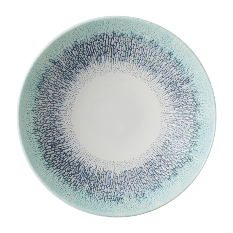 Assiettes coupes rondes Churchill Studio Prints Fusion Blue 182mm (Lot de 12)
