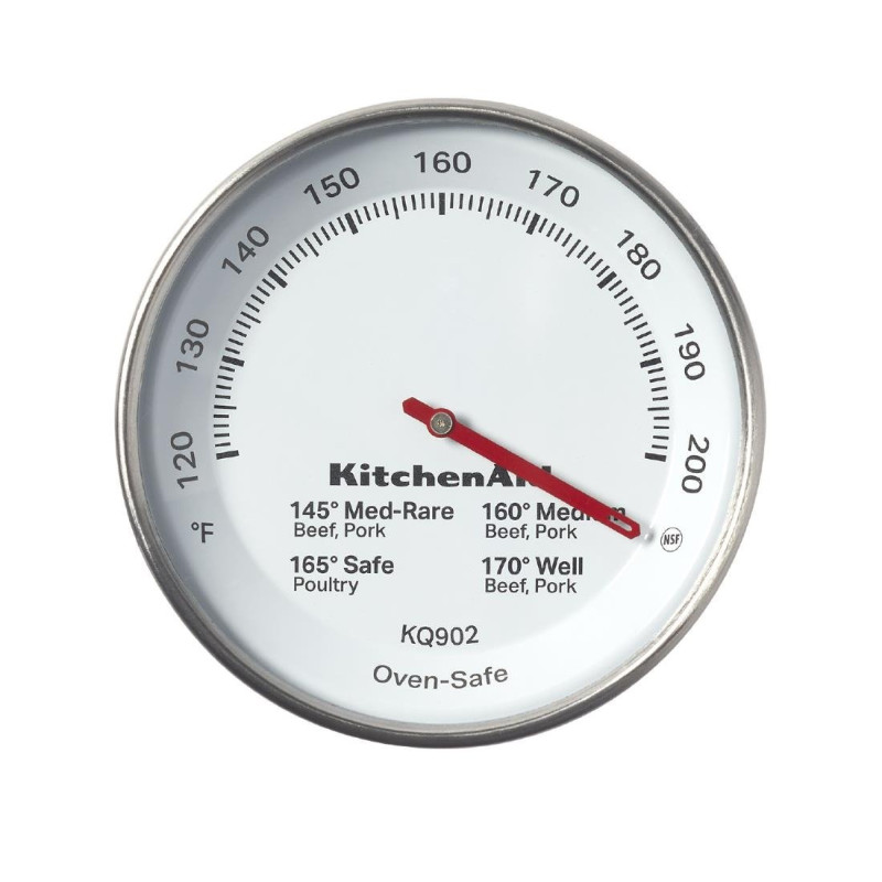 Thermomètre à viande à cadran en inox KitchenAid Global