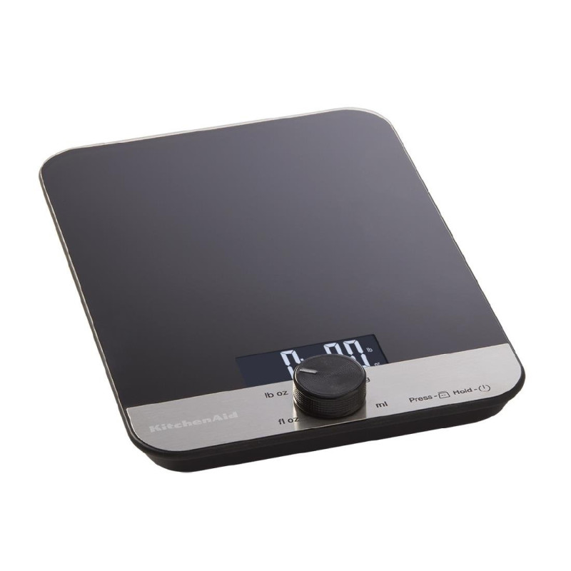 Balance de cuisine digitale en verre KitchenAid noire 5kg