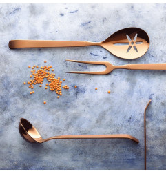 Louches à soupe en cuivre Buffet Amefa (lot de 6)