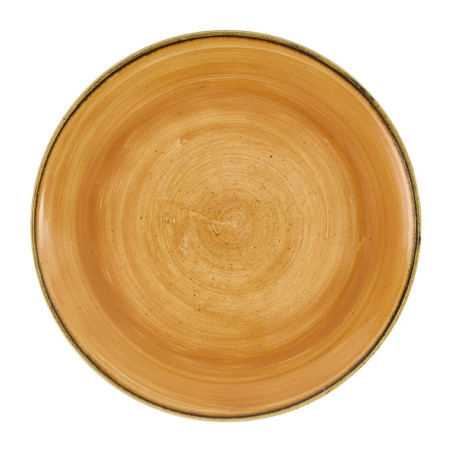Assiettes avec rebord Churchill Stonecast Tangerine 260mm (Lot de 12)
