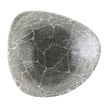 Bols triangulaires Churchill Studio Prints Kintsugi Quartz Black 235mm (Lot de 12)
