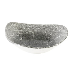 Bols triangulaires Churchill Studio Prints Kintsugi Quartz Black 235mm (Lot de 12)